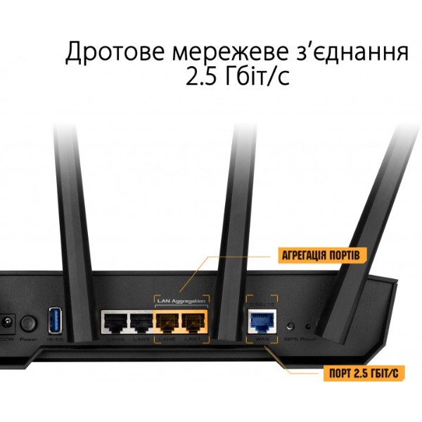 Фото - Маршрутизатор інтернет WiFi6 Asus TUF Gaming AX3000 V2