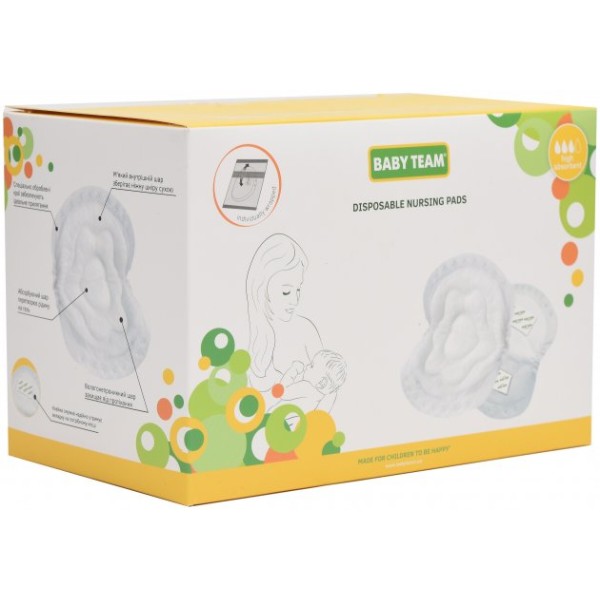 Фото - Прокладки для груди Baby Team "Basic", 60 шт, (0025)