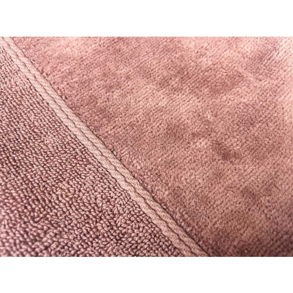 Фото - Рушник для обличчя GM Textile Міладо шоколадний махровий велюр 50х90