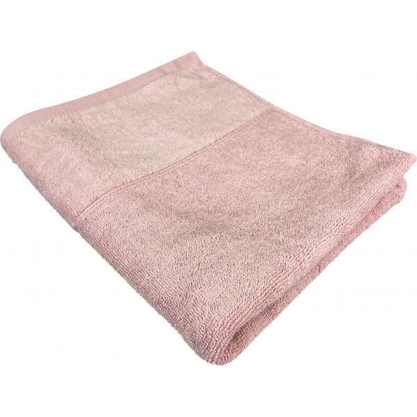Фото - Рушник банний GM Textile Міладо персиковий махровий велюр 100х150
