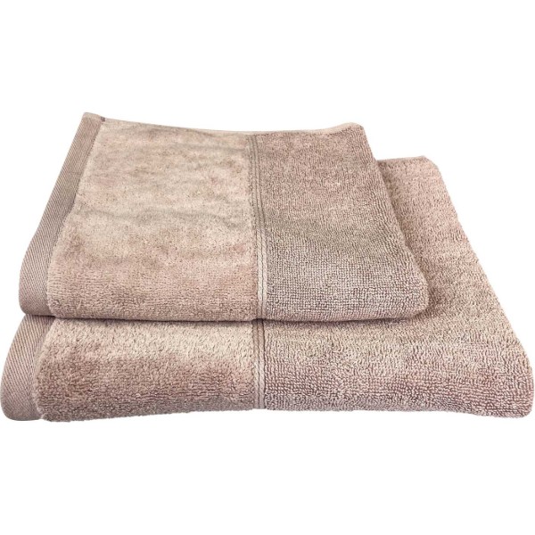 Фото - Рушник для обличчя GM Textile Міладо капучино махровий велюр 50х90