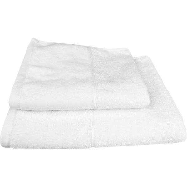 Фото - Рушник банний GM Textile Міладо білий махровий велюр 100х150