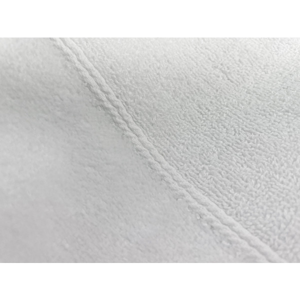 Фото - Рушник для обличчя GM Textile Міладо білий махровий велюр 50х90