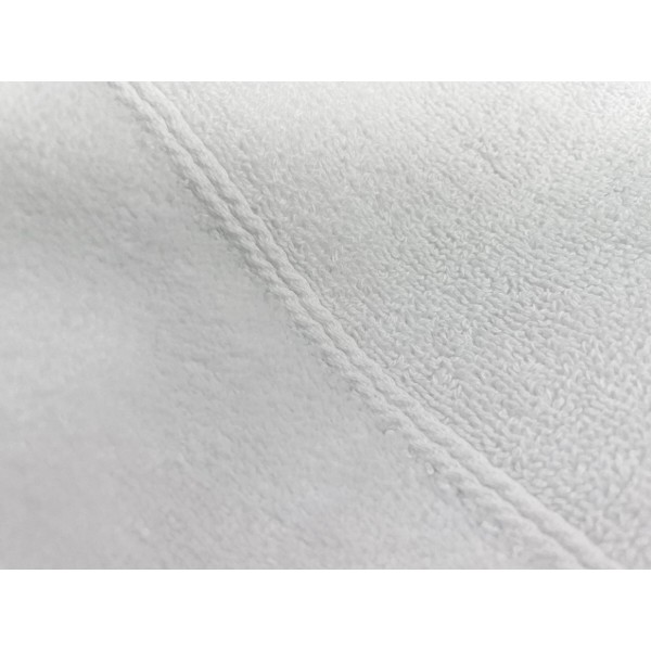 Фото - Рушник банний GM Textile Міладо білий махровий велюр 100х150