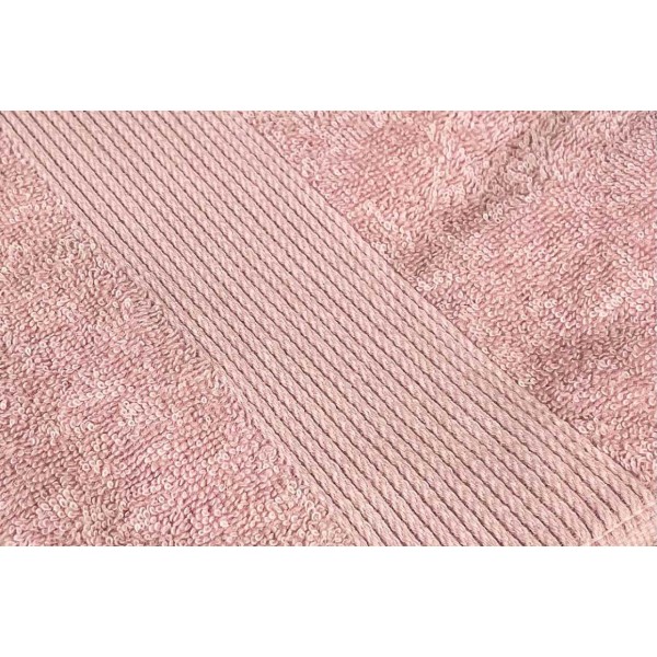 Фото - Полотенце банное GM Textile персиковое махровое с бордюром 70х140