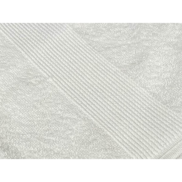 Фото - Рушник для обличчя GM Textile білий махровий з бордюром 50х90