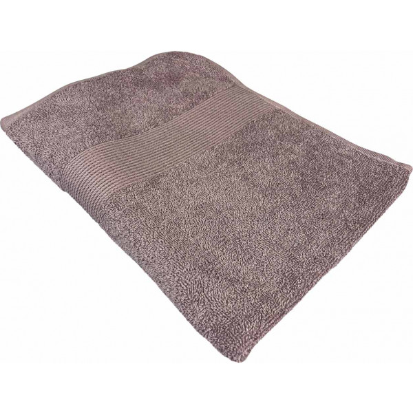 Фото - Рушник банний GM Textile кавовий махровий з бордюром 70х140