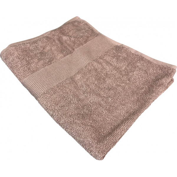 Фото - Рушник банний GM Textile капучино махровий з бордюром 70х140