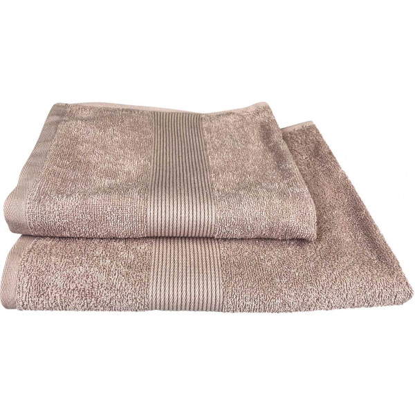 Фото - Рушник банний GM Textile капучино махровий з бордюром 70х140