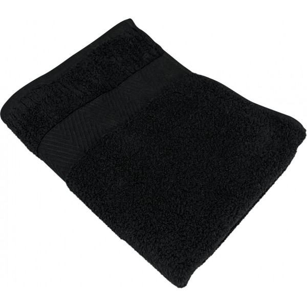 Фото - Рушник банний GM Textile чорний махровий зеро твіст з бордюром 70х140