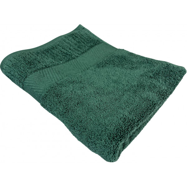 Фото - Рушник банний GM Textile зелений махровий зеро твіст з бордюром 70х140