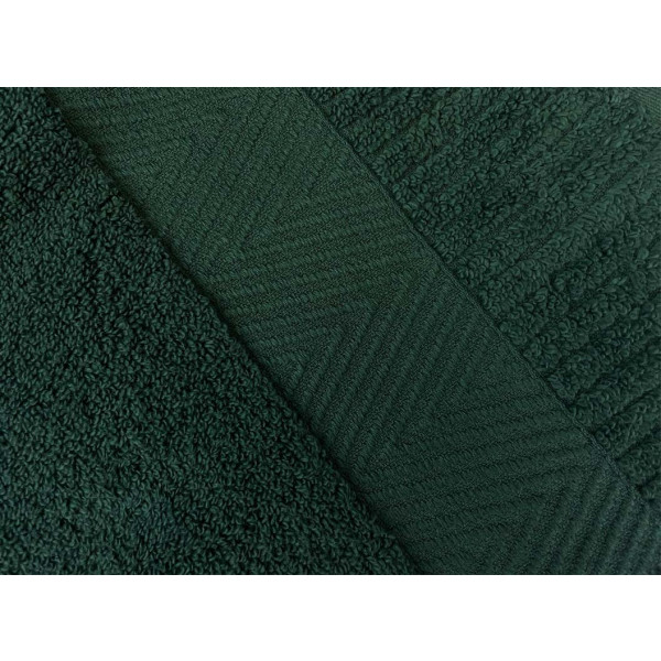 Фото - Рушник банний GM Textile зелений махровий зеро твіст з бордюром 70х140