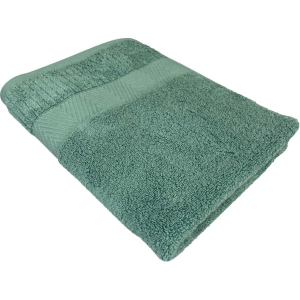 Фото - Рушник банний GM Textile м'ятний махровий зеро твіст з бордюром 70х140