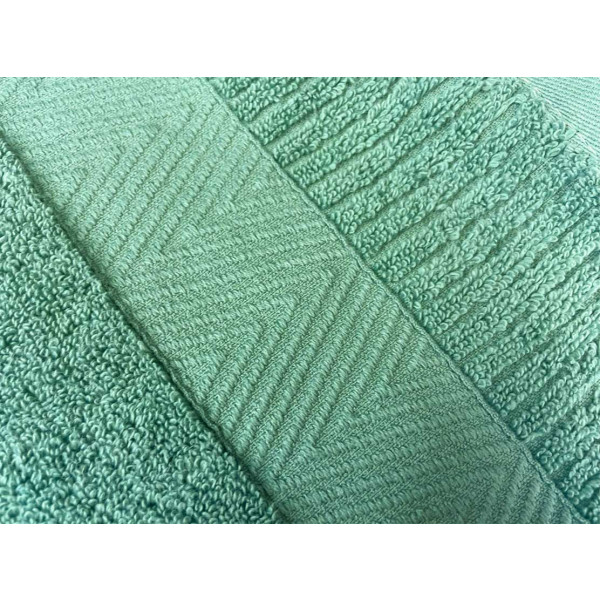 Фото - Рушник банний GM Textile м'ятний махровий зеро твіст з бордюром 100х150