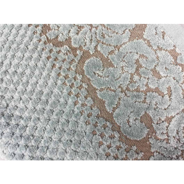 Фото - Рушник для обличчя GM Textile Дамаск м'ятний махровий велюр 50х90