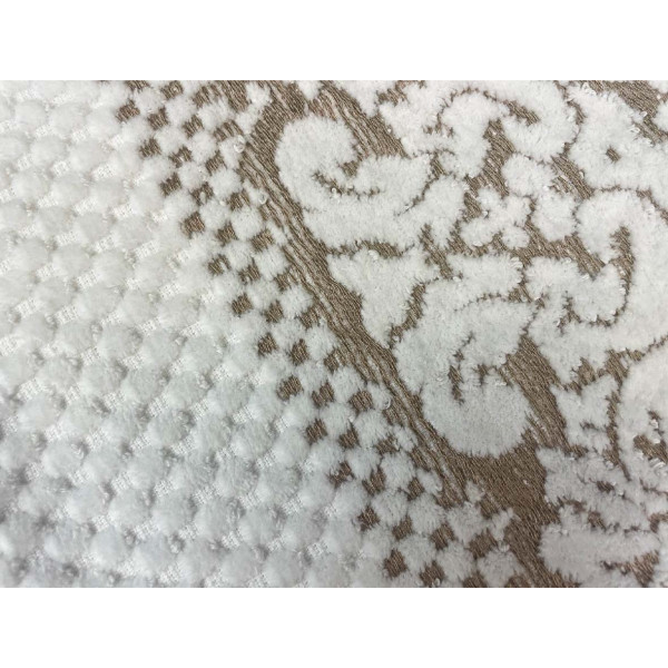 Фото - Рушник для рук GM Textile Дамаск білий махровий велюр 40х70