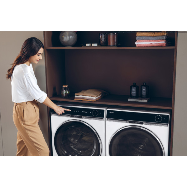 Фото - Комплект техники Haier Стиральная машина с фронтальной загрузкой + Сушильная машина Haier HW110-BD14397U1S + HD100-A3Q397U1-S