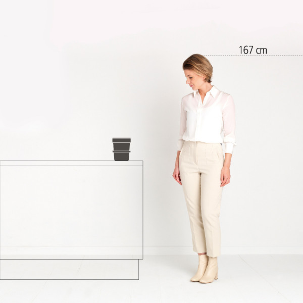 Фото - Настільний контейнер для сміття Brabantia Sort & Go 3 л 209888