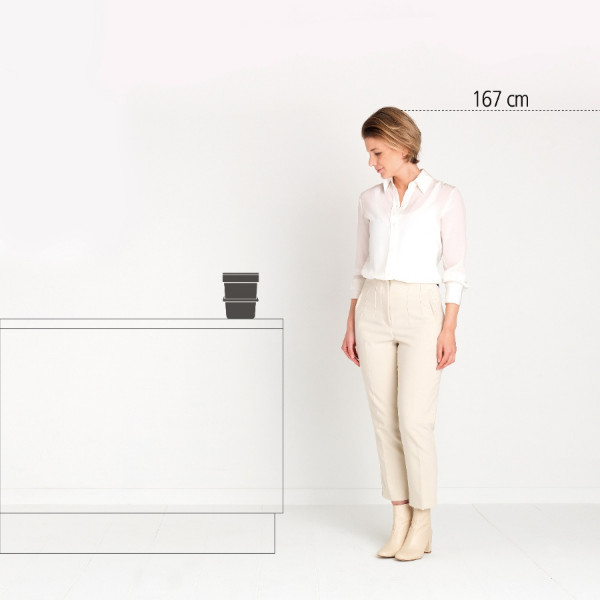 Фото - Настільний контейнер для сміття Brabantia Sort & Go 3 л 209864