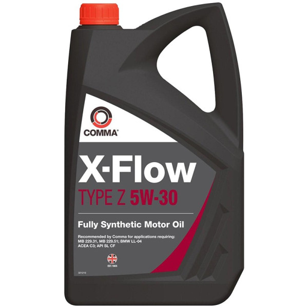 Фото - Олива для авто COMMA X-FLOW TYPE Z 5W-30 4л (XFZ4L)