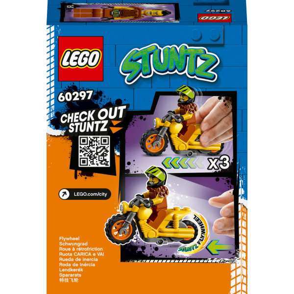 Фото - Конструктор LEGO City Stuntz Руйнівний трюковий мотоцикл (60297)