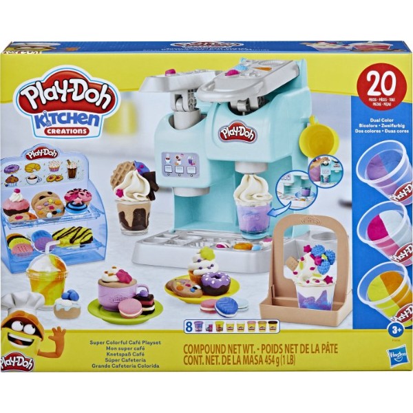 Фото - Набори для ліплення Play Doh Hasbro "Різнокольорове кафе" (F5836)