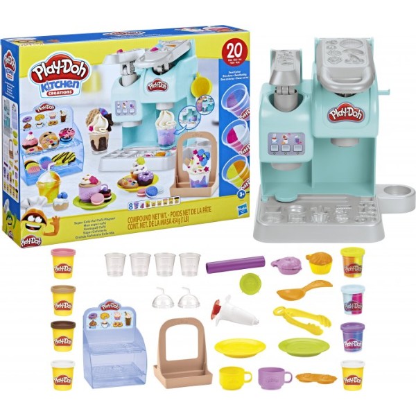 Фото - Набори для ліплення Play Doh Hasbro "Різнокольорове кафе" (F5836)