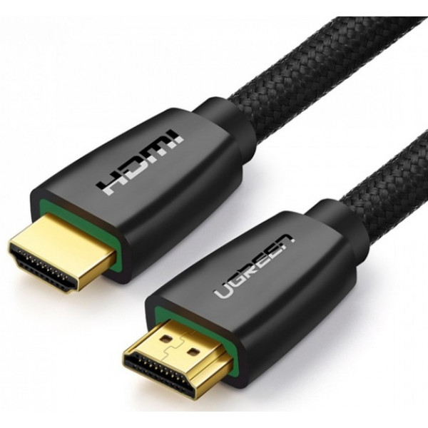 Фото - Кабель HDMI UGREEN HD118 HDMI to HDMI 1.5 m v2.0 UltraHD 4K-3D Braided Black (40409)