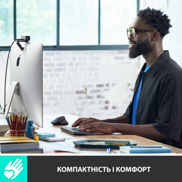 Фото - Клавіатура бездротова Logitech MX Keys Mini Wireless Illuminated UA Graphite (920-010498)