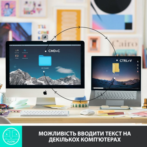 Фото - Клавіатура бездротова Logitech MX Keys Mini Wireless Illuminated UA Graphite (920-010498)