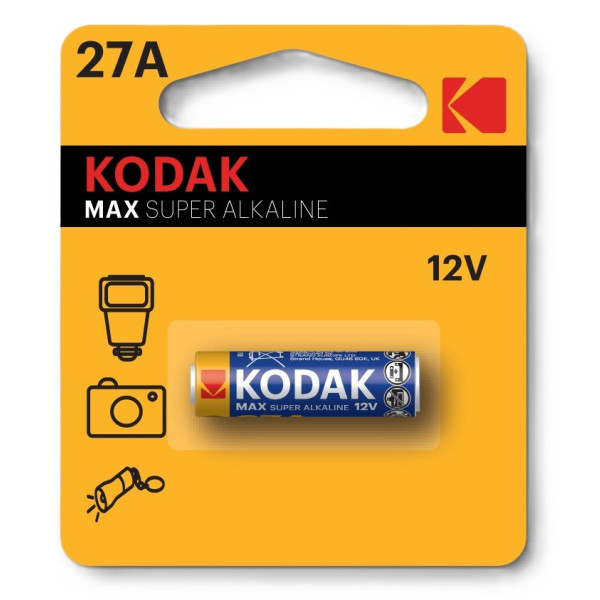 Фото - Елемент живлення тип A27 Kodak MAX alk K 27 A (12V) (30414372)