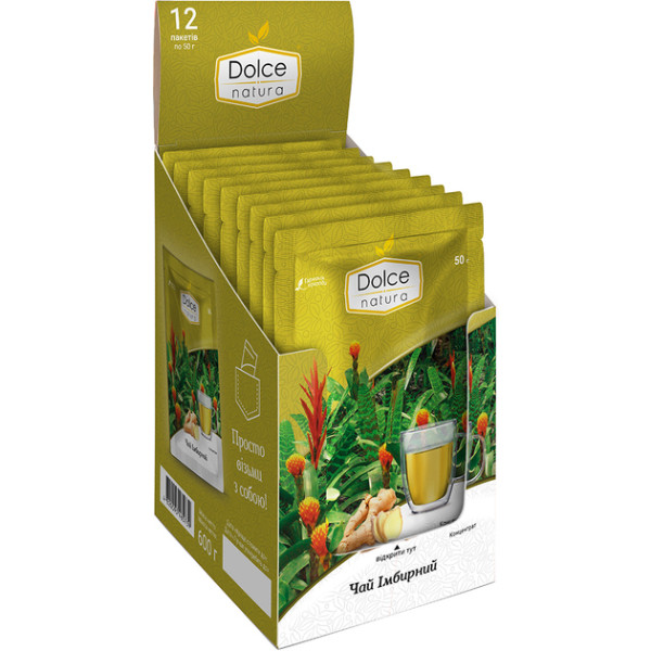 Фото - Чай Dolce Natura Імбірний 50 г 12 шт. (4820093485739)