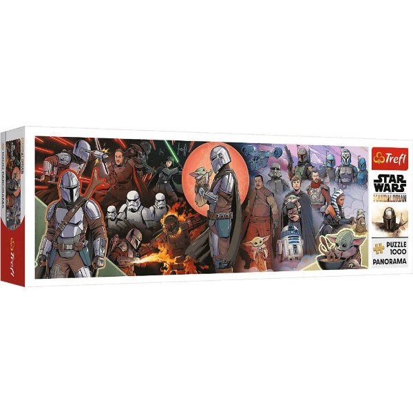 Фото - Пазлы (8+) Trefl Панорама Lucasfilm Star Wars The Mandalorian Приключения Мандалорца 1000 эл. (90523)