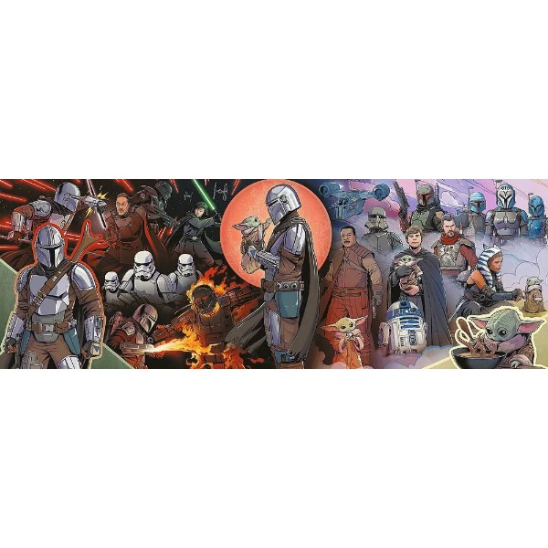 Фото - Пазлы (8+) Trefl Панорама Lucasfilm Star Wars The Mandalorian Приключения Мандалорца 1000 эл. (90523)