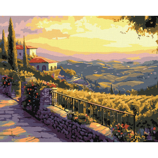 Фото - Картина за номерами Ideyka Італійський вечір 40х50 см (KHO2907) Фото - Картина за номерами Ideyka Італійський вечір 40х50 см (KHO2907)