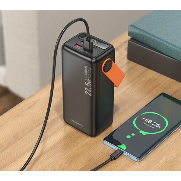 Фото - Батарея мобільна BOROFONE BJ66 Magnifico 22.5W+PD20W fully compatible power bank 40000mAh Black (6941991115141)