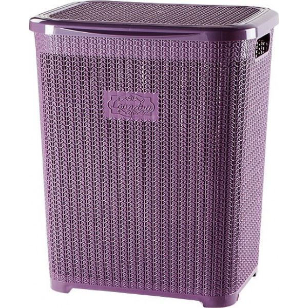 Фото - Корзина для белья VIOLET HOUSE 1007 Виолетта Plum с/к 45 л