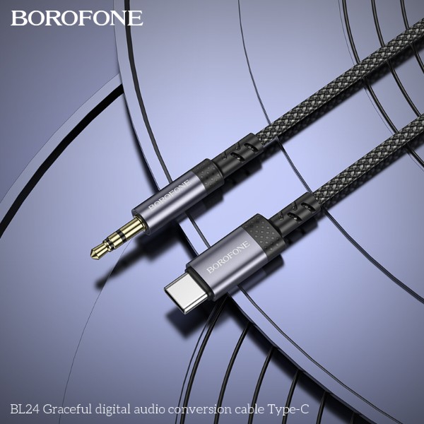 Фото - Адаптер BOROFONE BL24 Type-C Metal Grey (6941991118982)