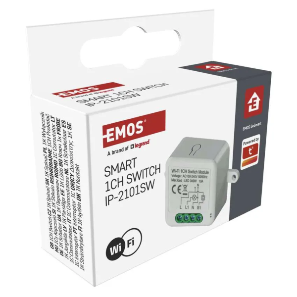 Фото - Релейний вимикач EMOS H5105 WIFI, 1-канальний