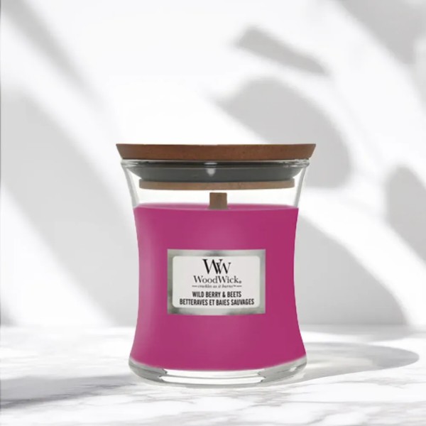 Фото - Свеча стекло Woodwick Mini Wild Berry & Beets (Лесные Ягоды и Свекла) 85г (1632284E)