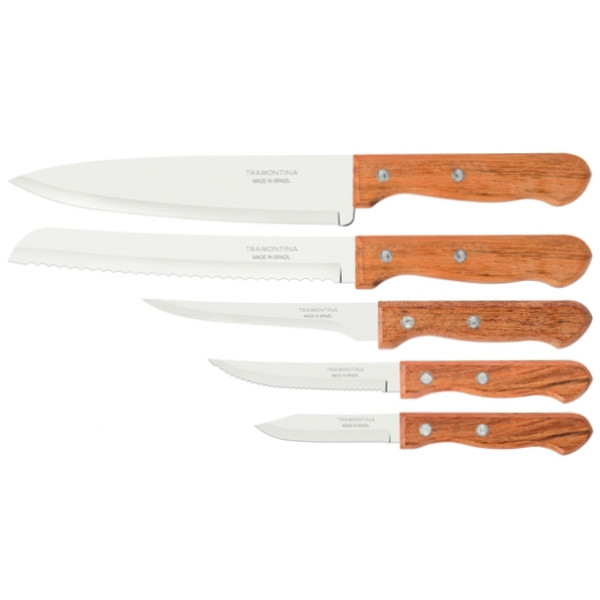 Фото - Набір ножів Tramontina Dynamic 5 пр. (22399/082) Фото - Набір ножів Tramontina Dynamic 5 пр. (22399/082)