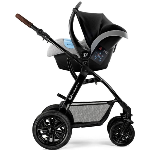 Фото - Коляска универсальная 3 в 1 Kinderkraft Moov Gray Melange (KKWMOOVGRYM0NC)