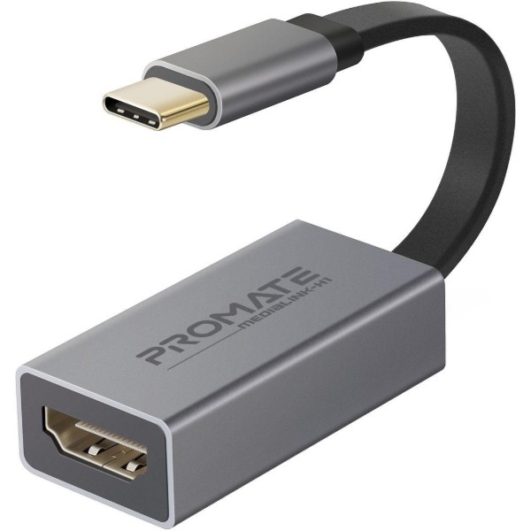 Фото - Перехідник Promate HDMI-USB Type-C medialink-h1.grey