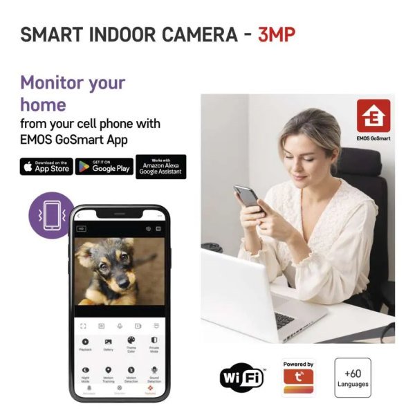 Фото - IP-камера EMOS H4061 Go Smart,з Wi-Fi,чорна