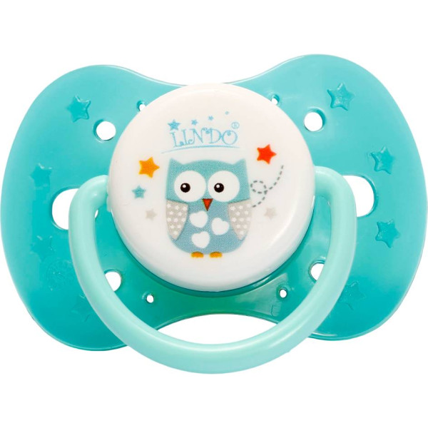 Фото - Ортодонтична пустушка Lindo зелений (Pk012/0-6зел)