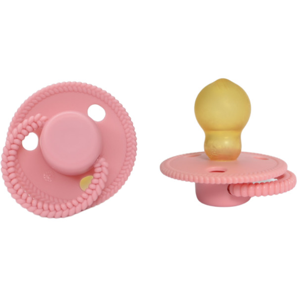 Фото - Ортодонтична пустушка Lindo рожевий (Pk076/18+роз)