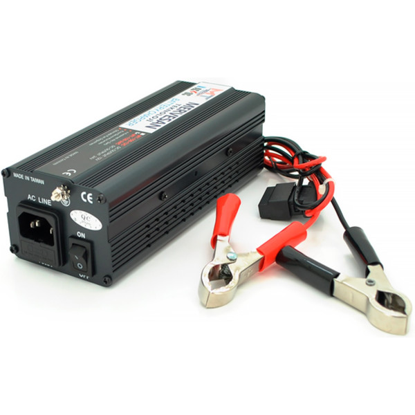 Фото - Зарядное устройство для авто Mervesan MT-150-24C для аккумулятора 24V-6A, зажимы, Q16