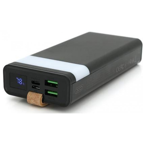 Фото - Батарея мобільна XO 20000 mAh PD20W+QC22.5W with light Black (XO-PR129)