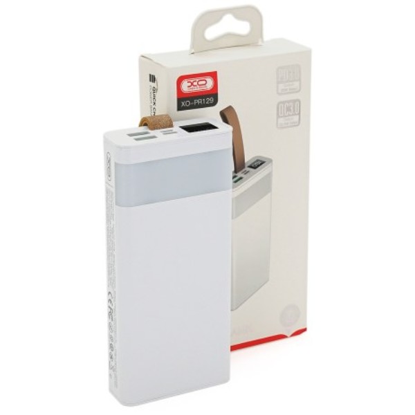 Фото - Батарея мобильная XO PowerBank PR129 20000mAh White