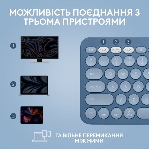 Фото - Клавіатура бездротова Logitech K380 (920-011180)